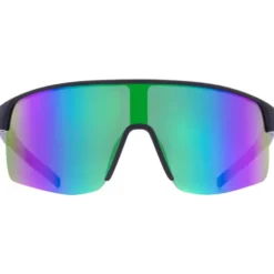 Occhiali da sole Red Bull Spect Dakota Shiny Black Smoke Purple Green Mirror