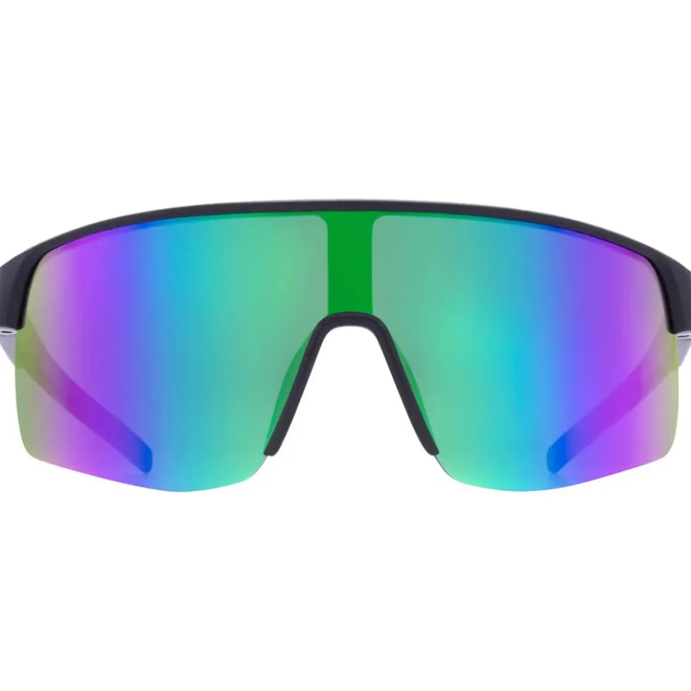Occhiali da sole Red Bull Spect Dakota Shiny Black Smoke Purple Green Mirror