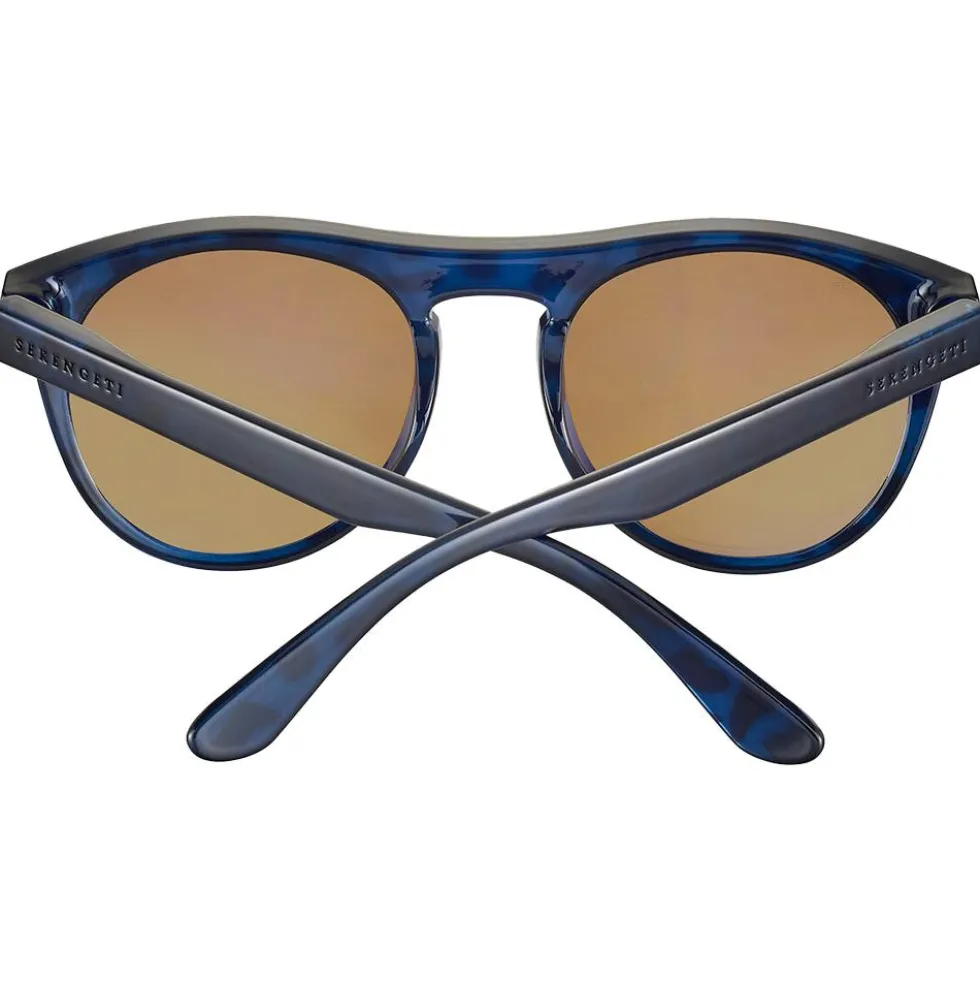 Occhiali da sole Serengeti Kingman Shiny Tortoise Dark Blue Saturn Polarized Drivers