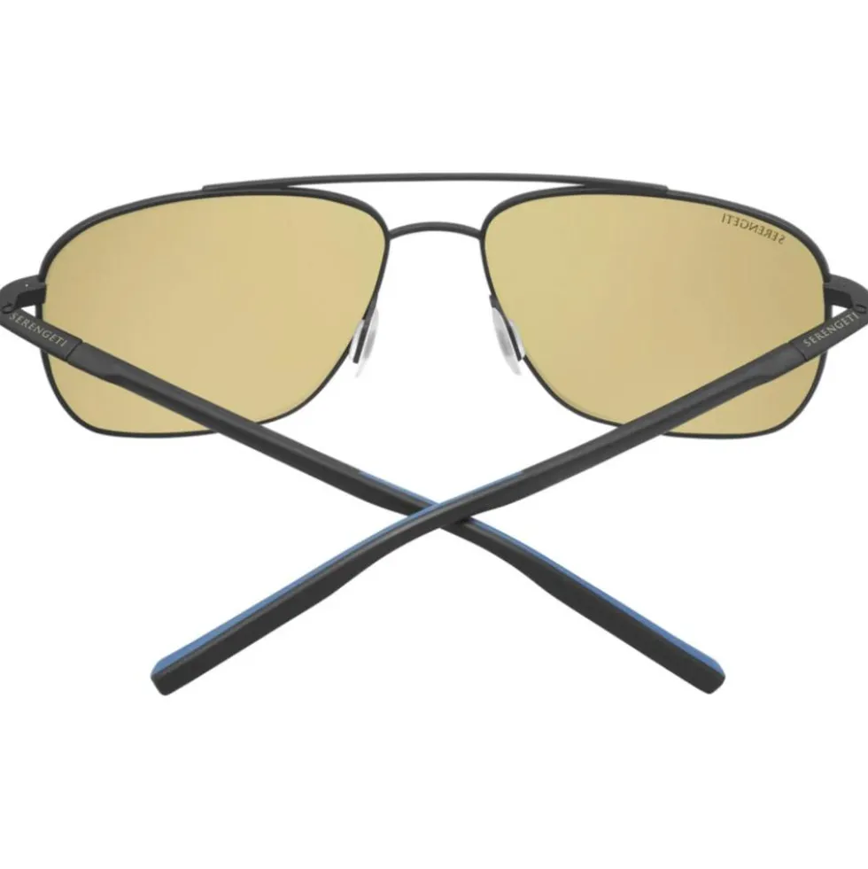 Occhiali da sole Serengeti Tellaro Matte Black Blue Mineral Polarized 555nm Blue
