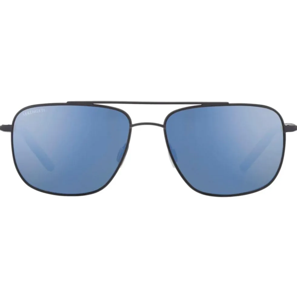 Occhiali da sole Serengeti Tellaro Matte Black Blue Mineral Polarized 555nm Blue