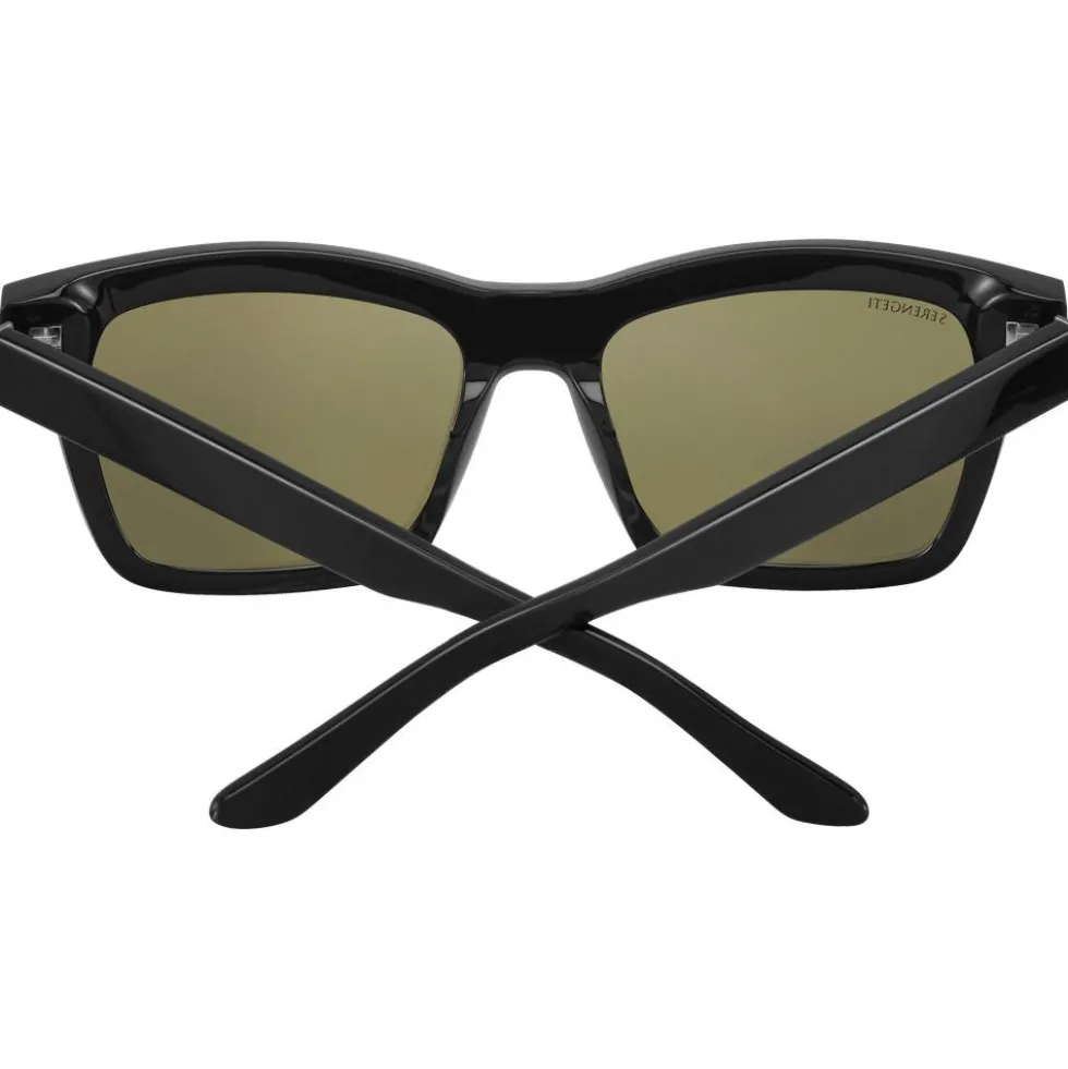 Occhiali da sole Serengeti Winona Shiny Black Mineral Mineral Polarized 555Nm