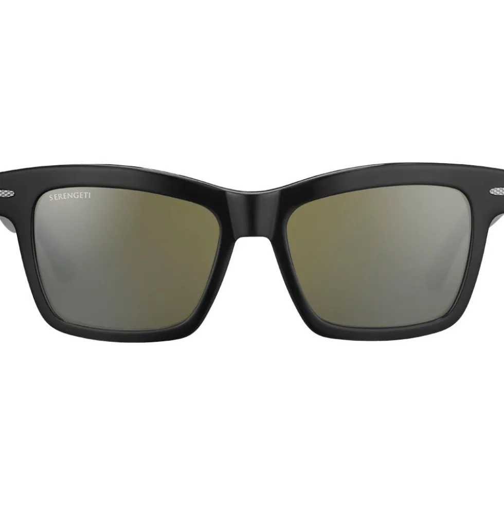 Occhiali da sole Serengeti Winona Shiny Black Mineral Mineral Polarized 555Nm