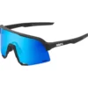 Occhiali da sole 100% S3 Matte Black Hiper Blue Multilayer Mirror Lens