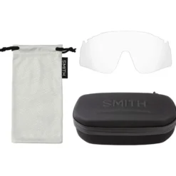Occhiali da sole Smith Defy Matte Salt Haze Chromapop Rose Gold Mirror + Clear