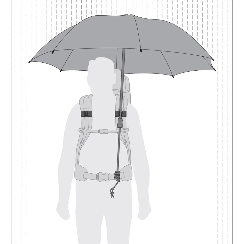 Ombrello Euroschirm Swing Handsfree Uv 50+ Silver Uv