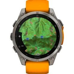 Orologi GPS Garmin Fenix 8 Amoled Sapphire Titanium Orange Graphite