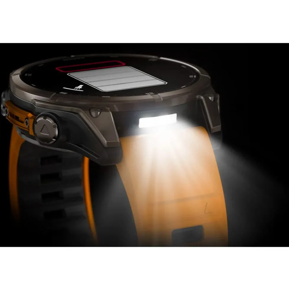 Orologi GPS Garmin Fenix 8 Amoled Sapphire Titanium Orange Graphite