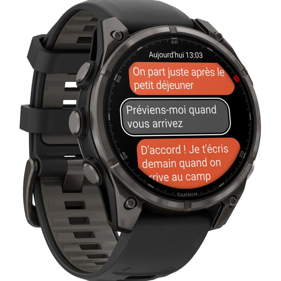 Orologi GPS Garmin Fenix 8 Pro Amoled Titane Carbon Gray