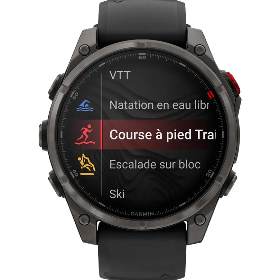 Orologi GPS Garmin Fenix 8 Pro Amoled Titane Carbon Gray