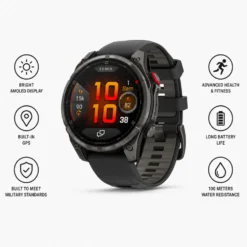 Orologi GPS Garmin Fenix 8 Pro Amoled Titane Carbon Gray