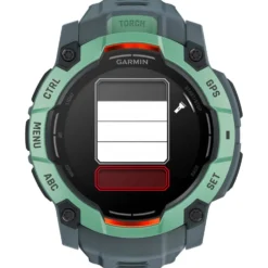 Orologi GPS Garmin Instinct 3 Amoled Vert d'eau Avec Bracelet Bleu Crépuscule