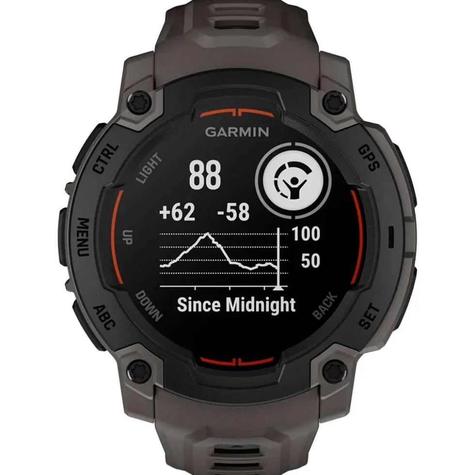 Orologi GPS Garmin Instinct E Noire Avec Bracelet Gris Charbon