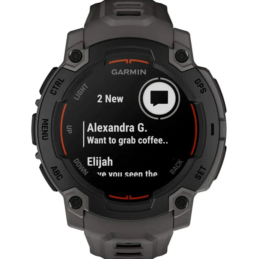 Orologi GPS Garmin Instinct E Noire Avec Bracelet Gris Charbon