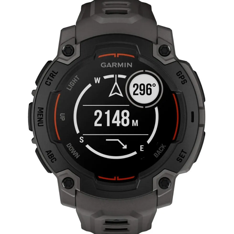 Orologi GPS Garmin Instinct E Noire Avec Bracelet Gris Charbon