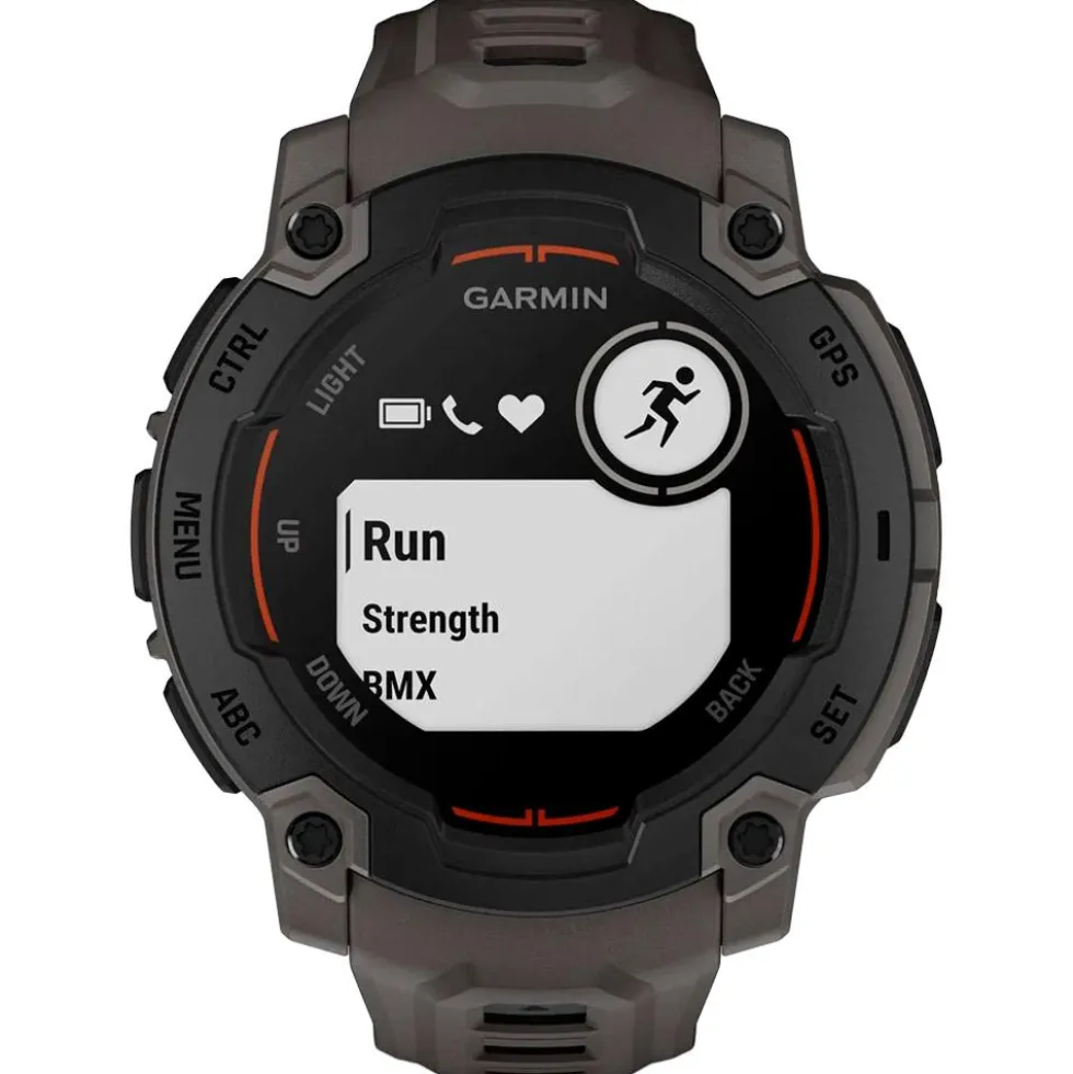 Orologi GPS Garmin Instinct E Noire Avec Bracelet Gris Charbon