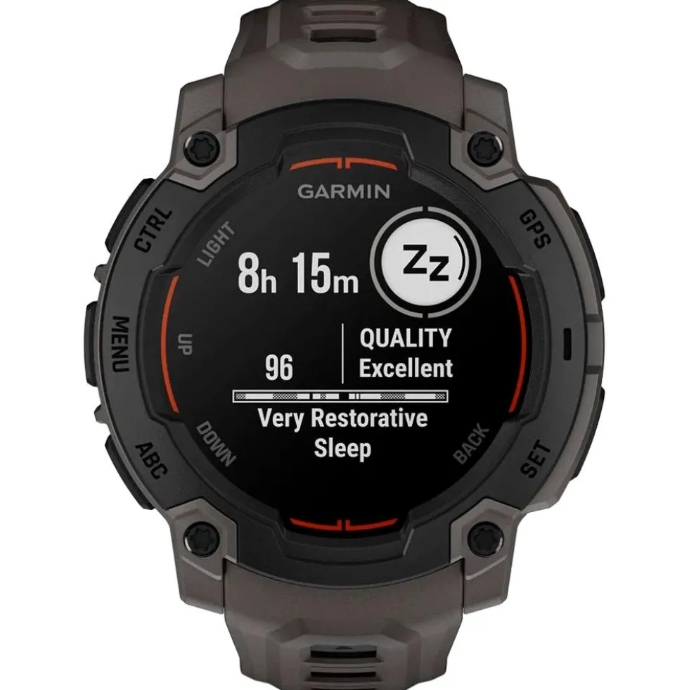 Orologi GPS Garmin Instinct E Noire Avec Bracelet Gris Charbon