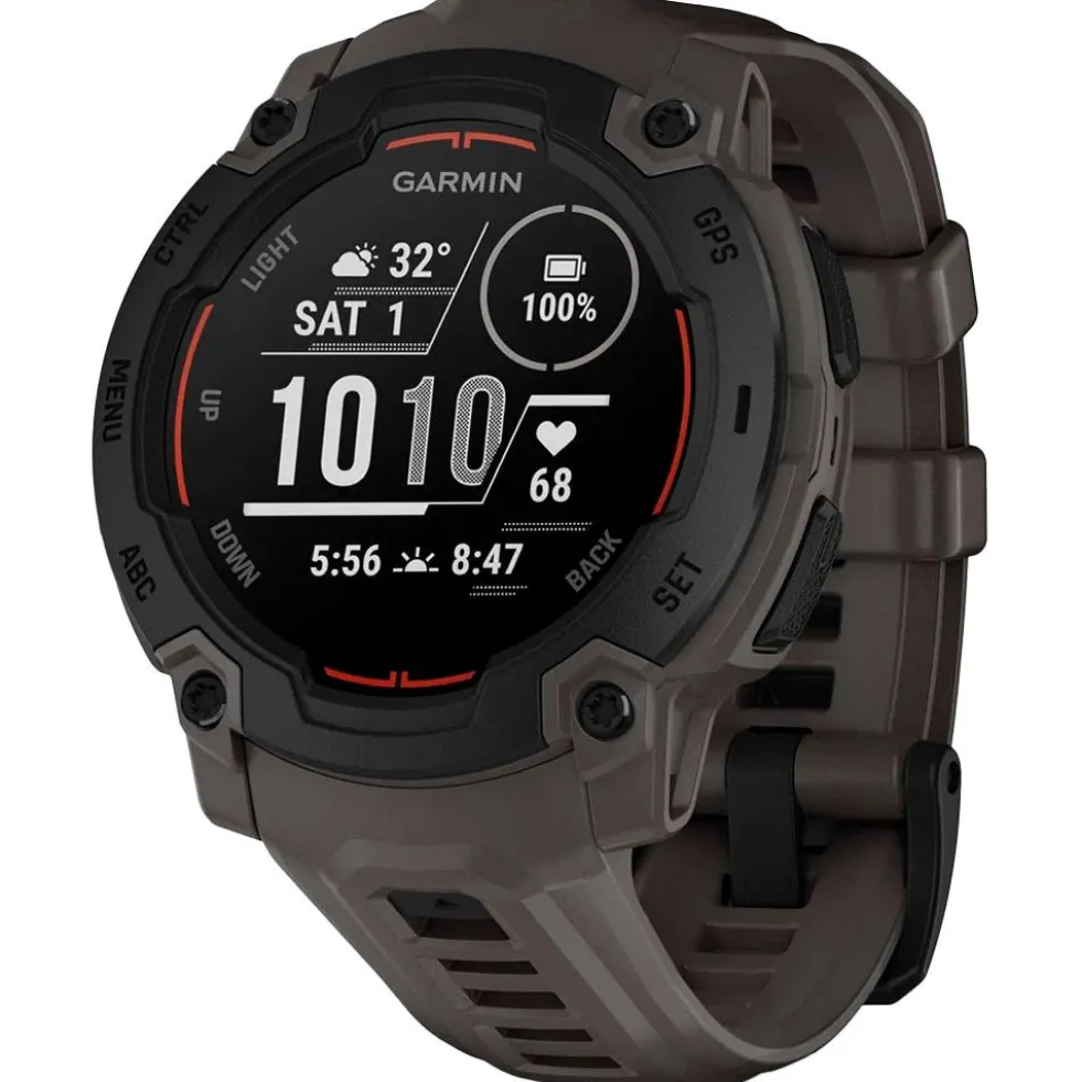 Orologi GPS Garmin Instinct E Noire Avec Bracelet Gris Charbon