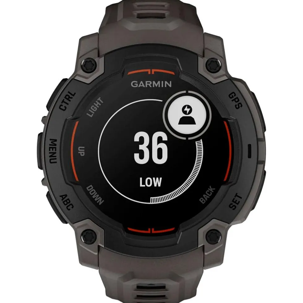 Orologi GPS Garmin Instinct E Noire Avec Bracelet Gris Charbon