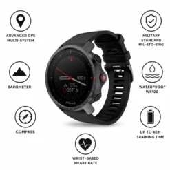Orologi GPS Polar Grit X Pro Black Sapphire Dlc