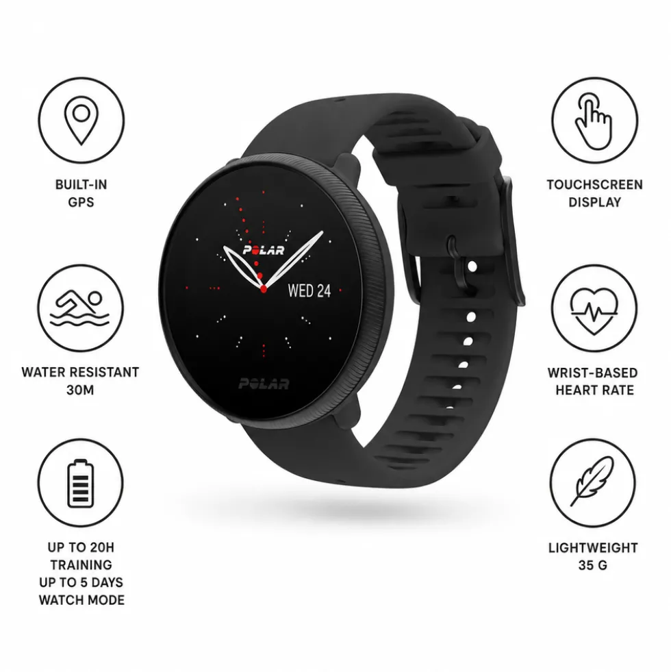Orologi GPS Polar Ignite 2 Black Pearl