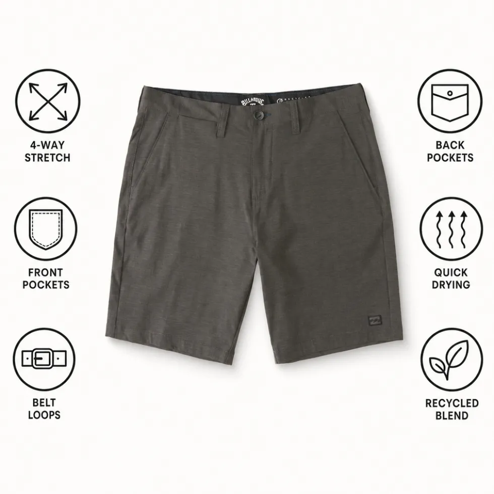 Pantaloncini Billabong Crossfire Mid Asphalt