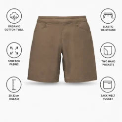 Pantaloncini da arrampicata Black Diamond M Notion Short Walnut