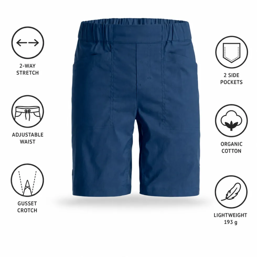 Pantaloncini da arrampicata Ortovox Affinity Shorts Blue Nunatak