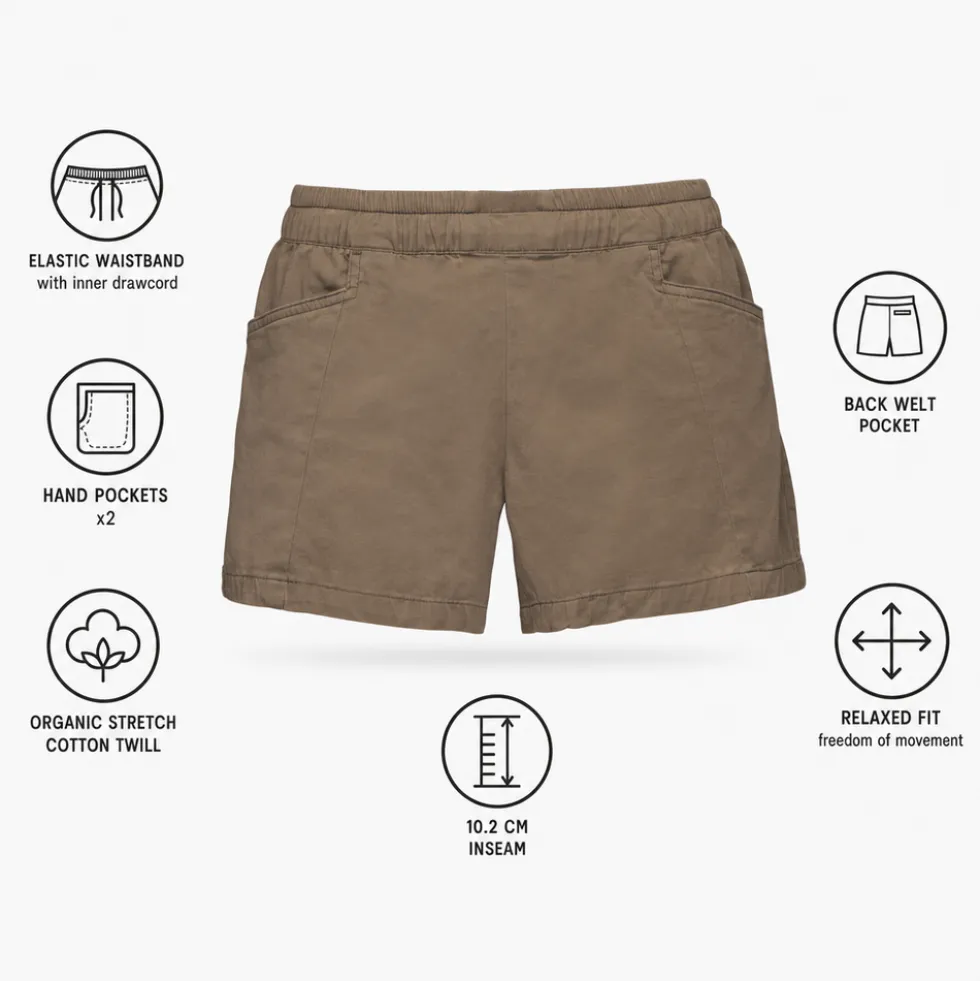 Pantaloncini da arrampicata Black Diamond W Notion Short Walnut