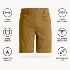 Pantaloncini da arrampicata Ortovox Affinity Shorts Wild Cumin