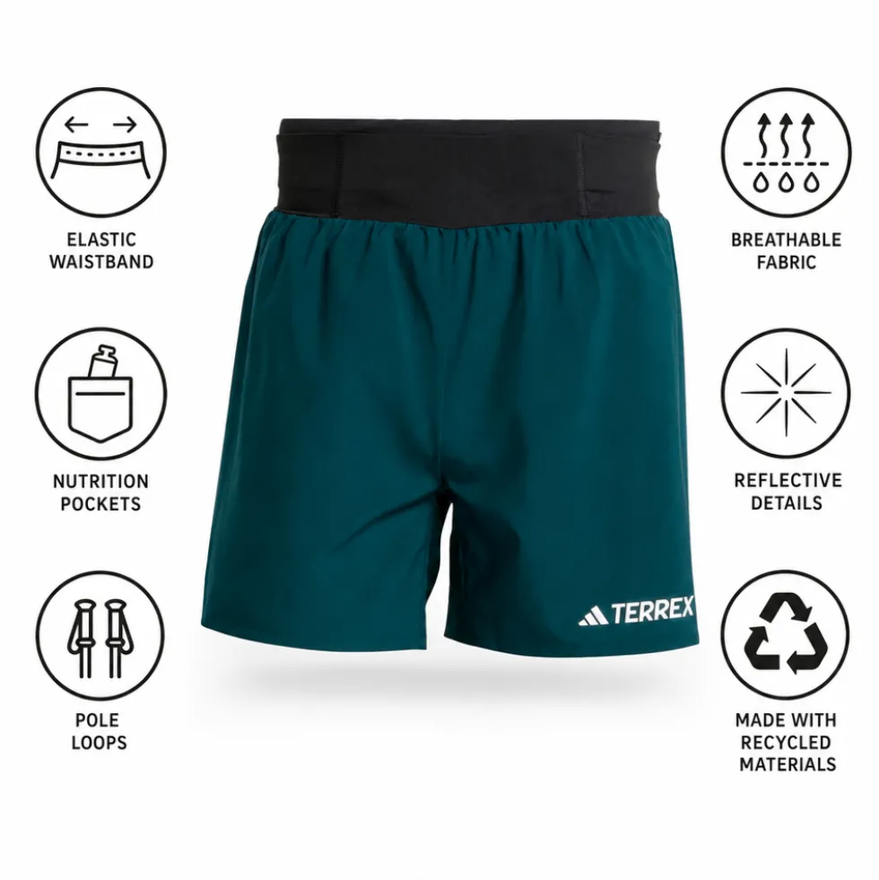 Pantaloncini da trail adidas Xpr Shorts Aurora Ivy