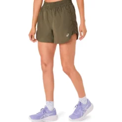 Pantaloncini da trail Asics Nagino Run Adjustable 4In W Dark Olive