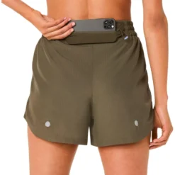Pantaloncini da trail Asics Nagino Run Adjustable 4In W Dark Olive
