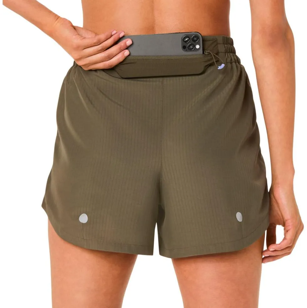 Pantaloncini da trail Asics Nagino Run Adjustable 4In W Dark Olive