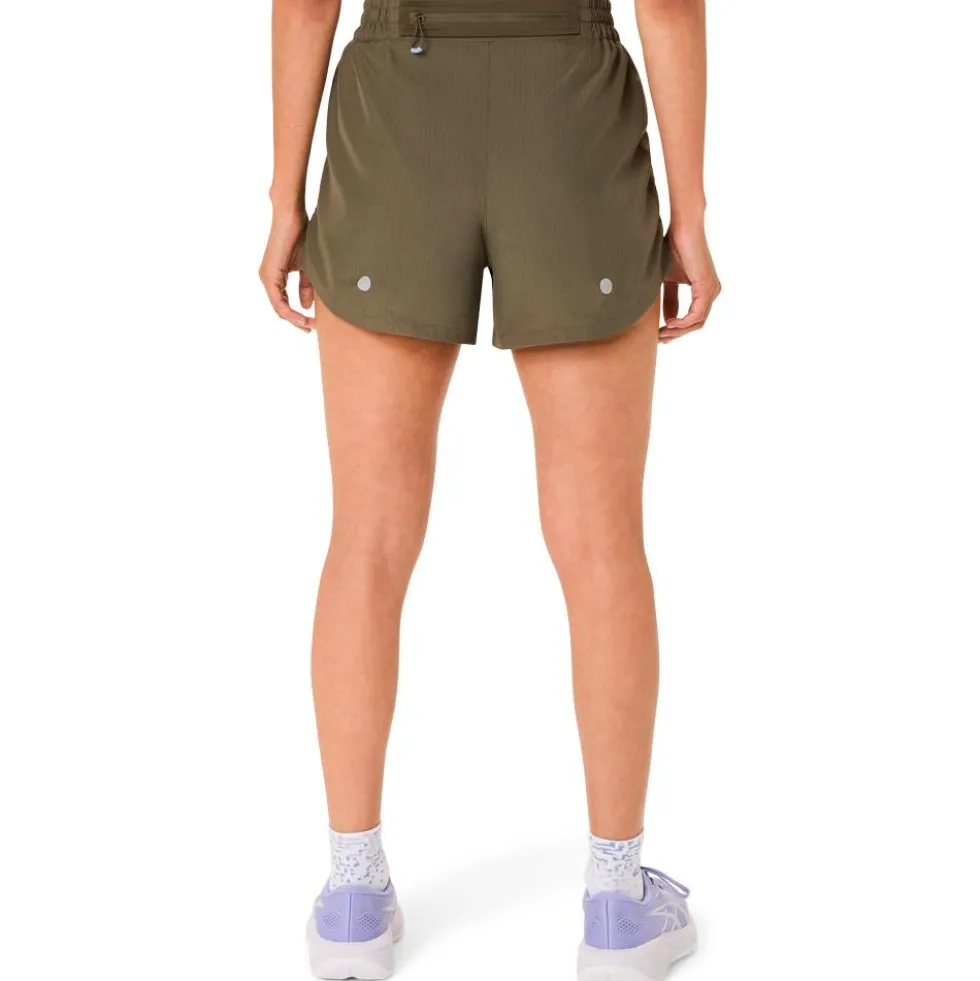 Pantaloncini da trail Asics Nagino Run Adjustable 4In W Dark Olive