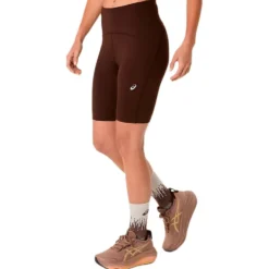 Pantaloncini da trail Asics Road High Waist 8 In Sprinter Coffee