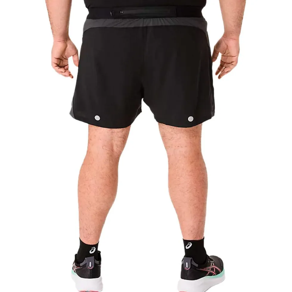 Pantaloncini da trail Asics Road 5 In Short Performance Black Graphite Grey