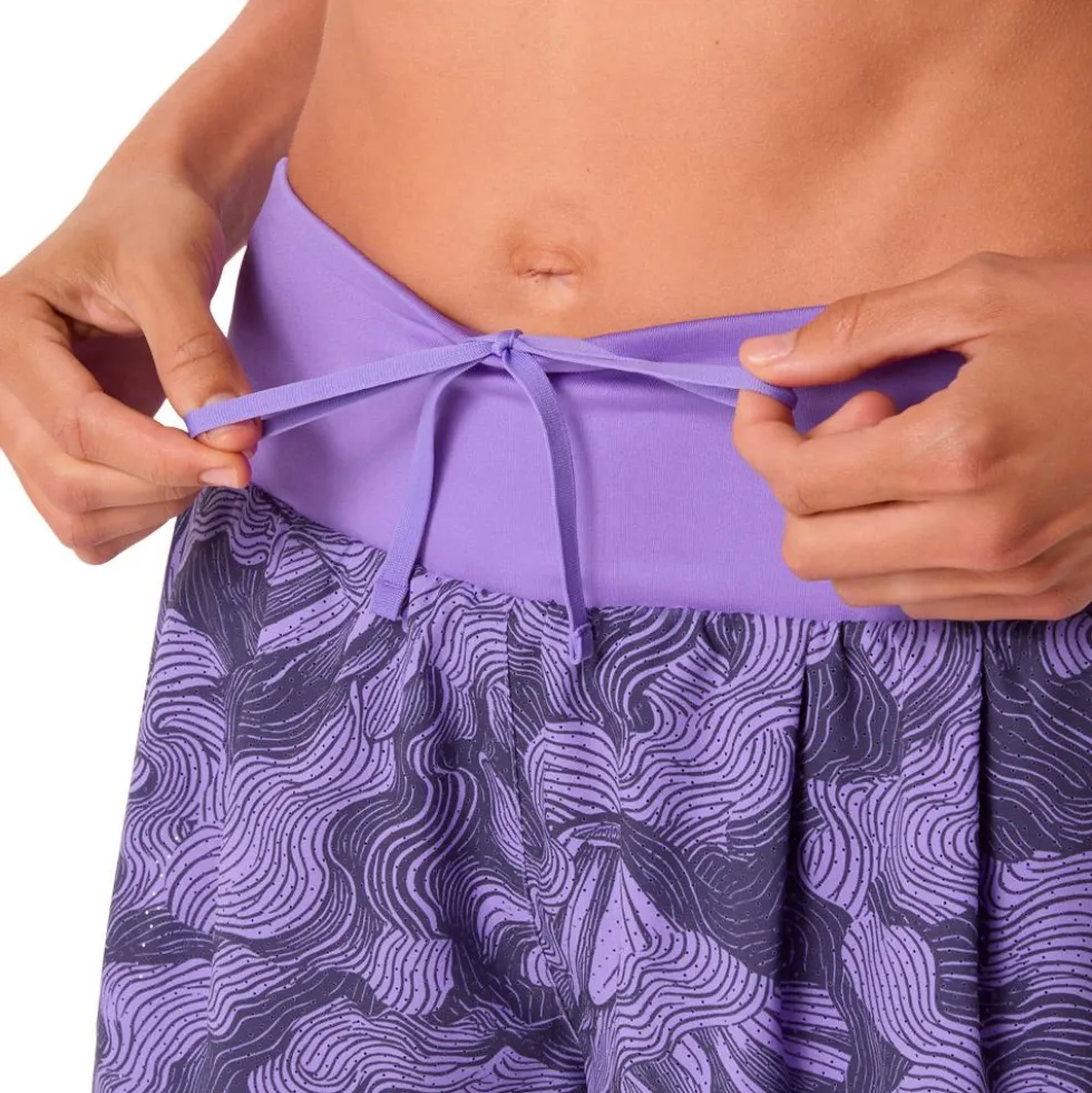Pantaloncini da trail Asics Road All Over Print 2in1 3.5In W Amethyst
