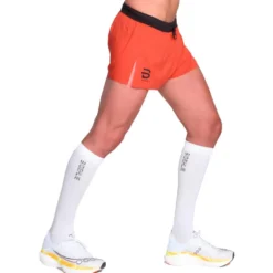 Pantaloncini da trail Bjorn Daehlie Split Shorts Elite Air Lava Red