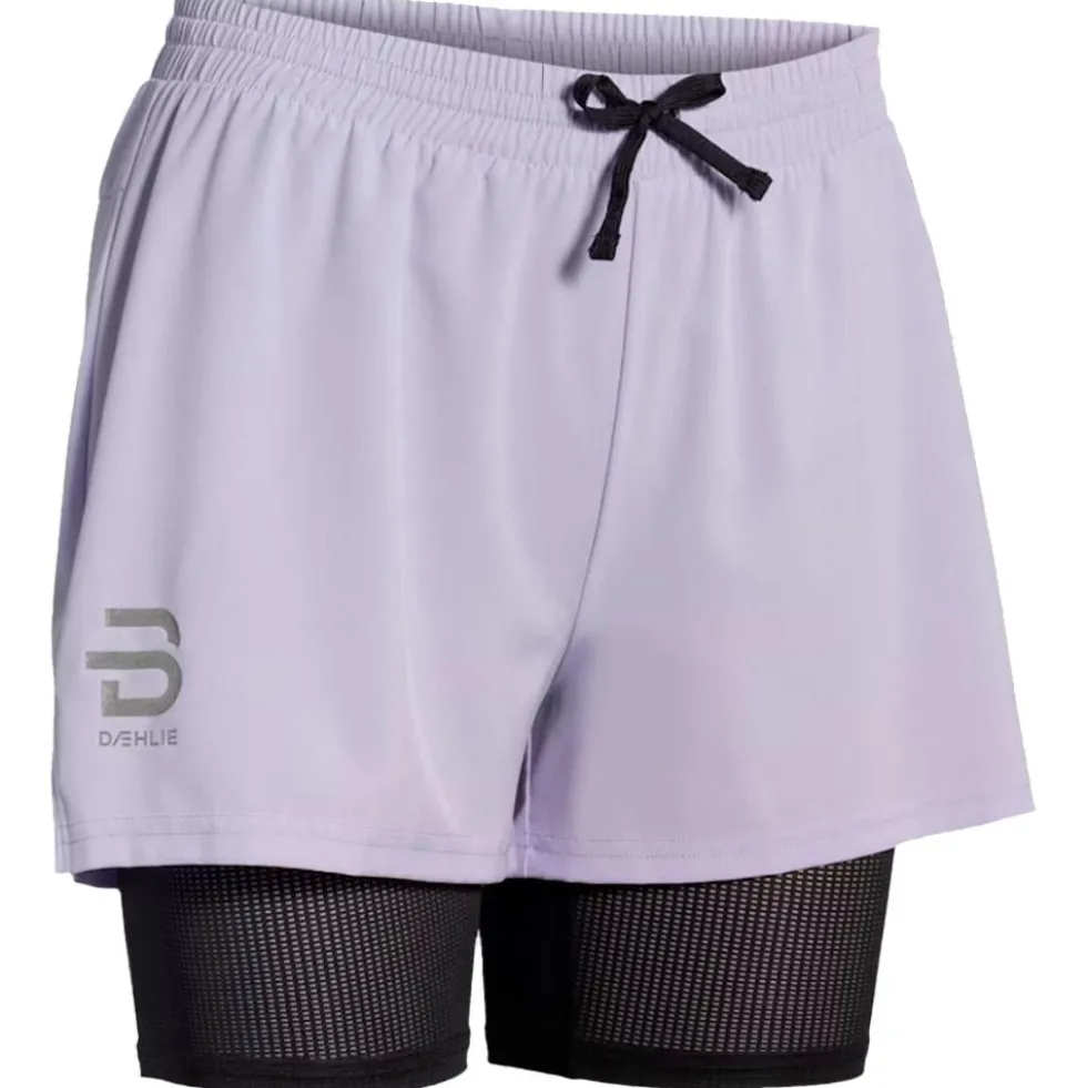 Pantaloncini da trail Bjorn Daehlie Shorts Run 2 In 1 Blue Aura