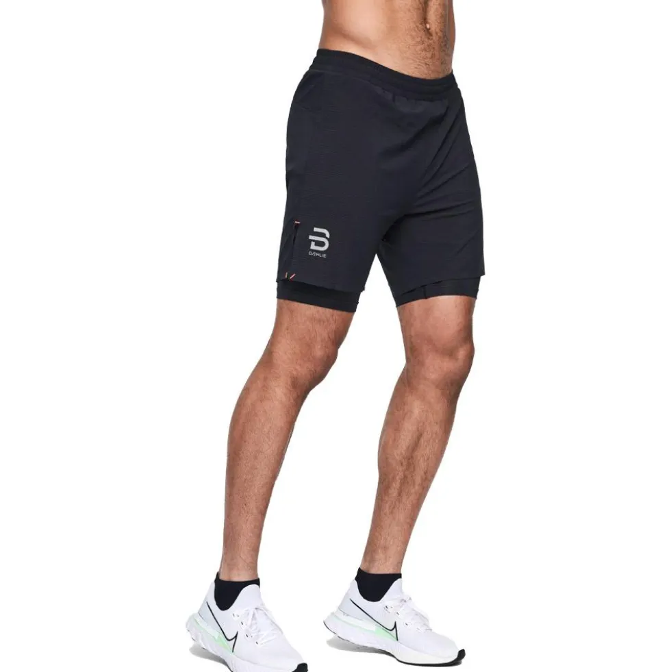 Pantaloncini da trail Bjorn Daehlie Short Run 365 Black