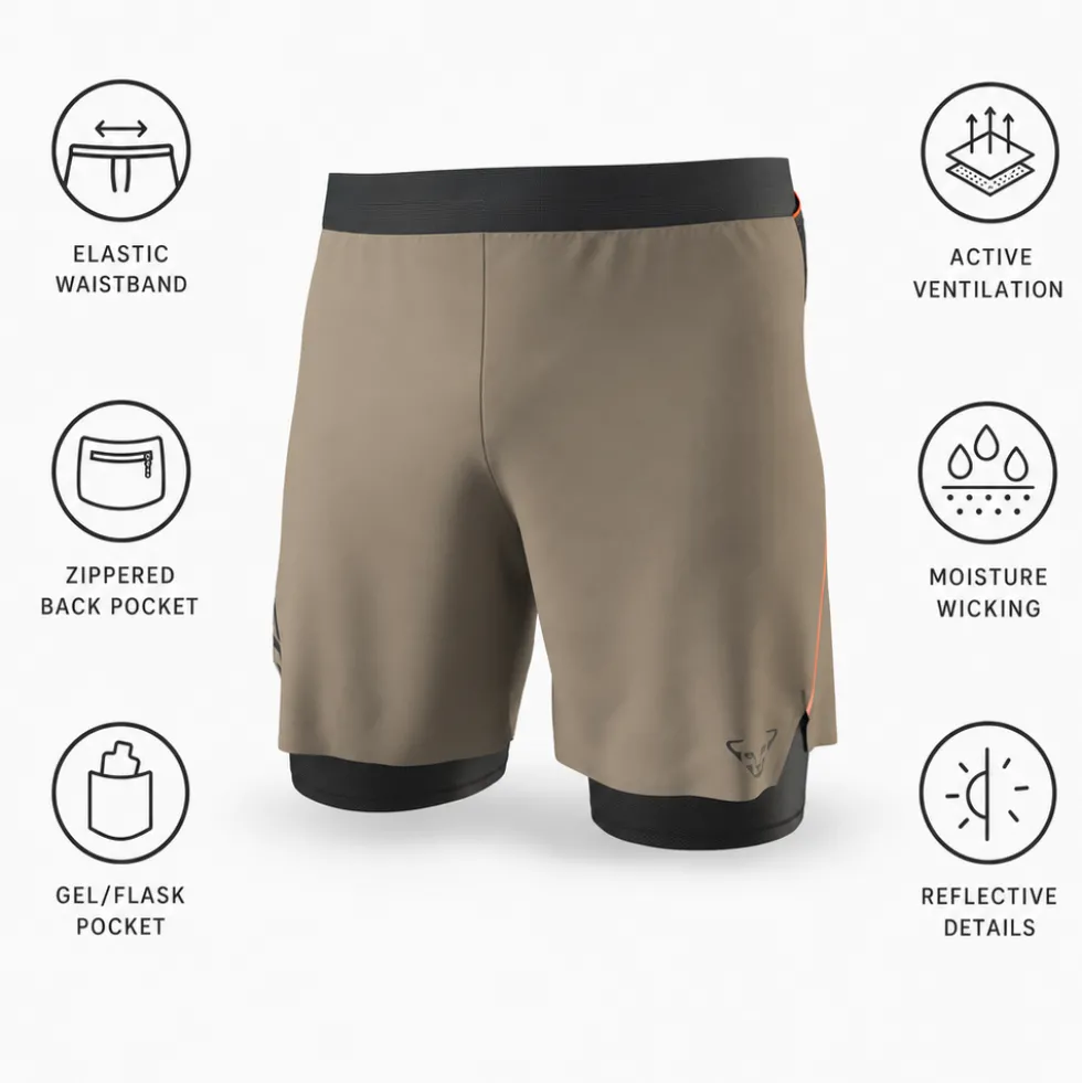 Pantaloncini da trail Dynafit Alpine Pro 2/1 M Fallen Rock