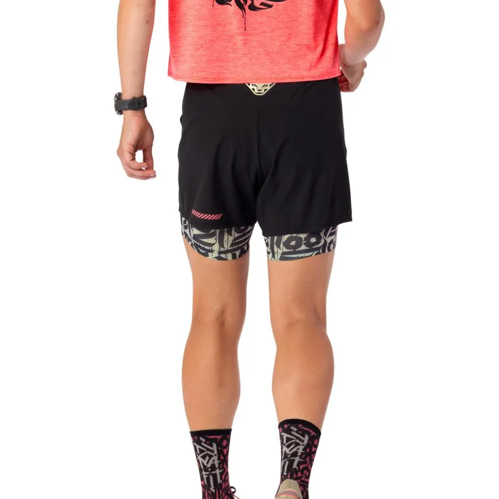 Pantaloncini da trail Dynafit Trail 2In1 Short W Black Out Overcast