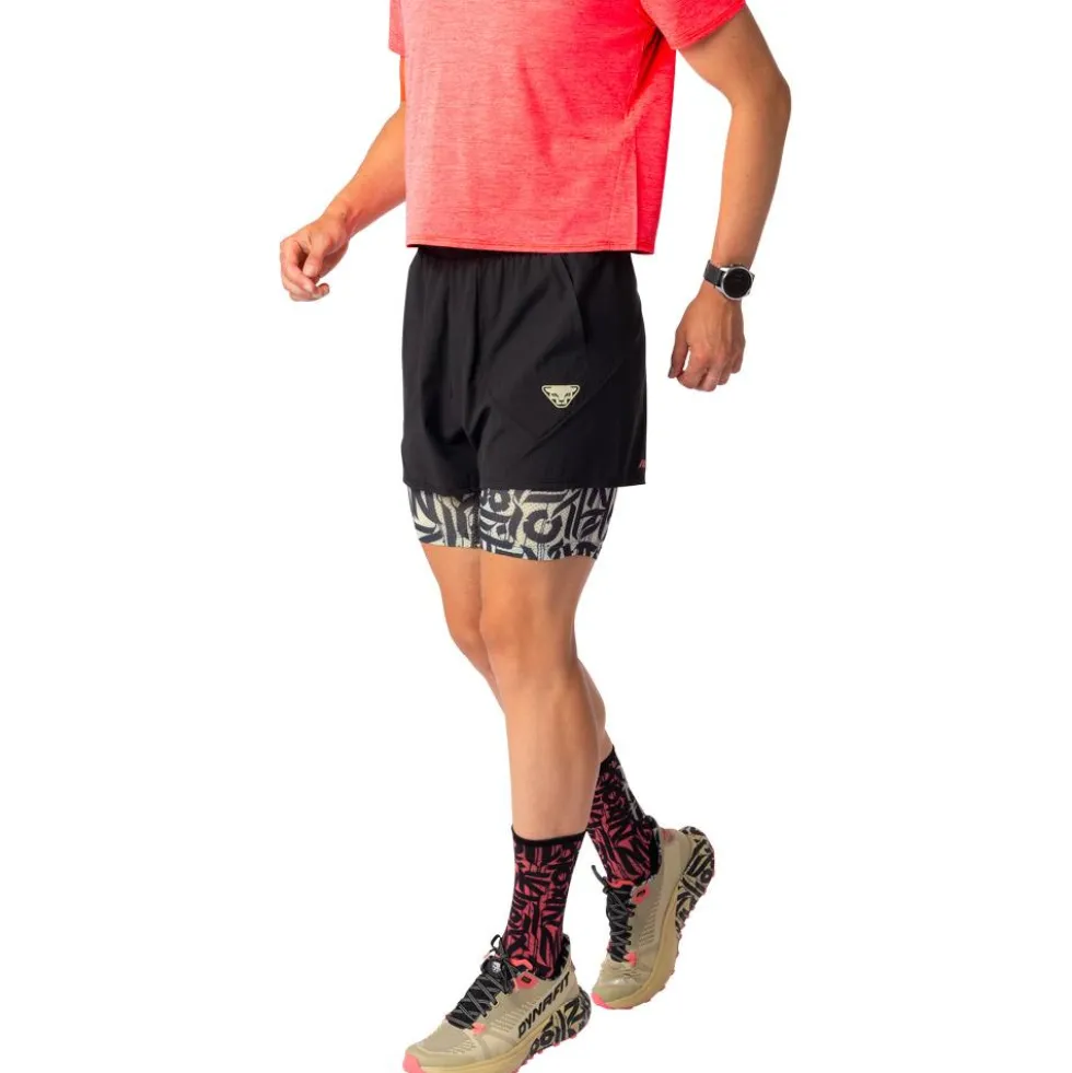 Pantaloncini da trail Dynafit Trail 2In1 Short W Black Out Overcast