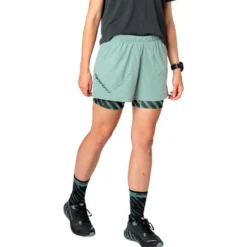 Pantaloncini da trail Dynafit Trail 2In1 Short W Jadelite