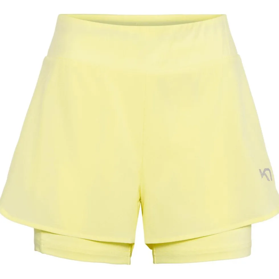 Pantaloncini da trail Kari Traa Mija Training Shorts Mellow Yellow