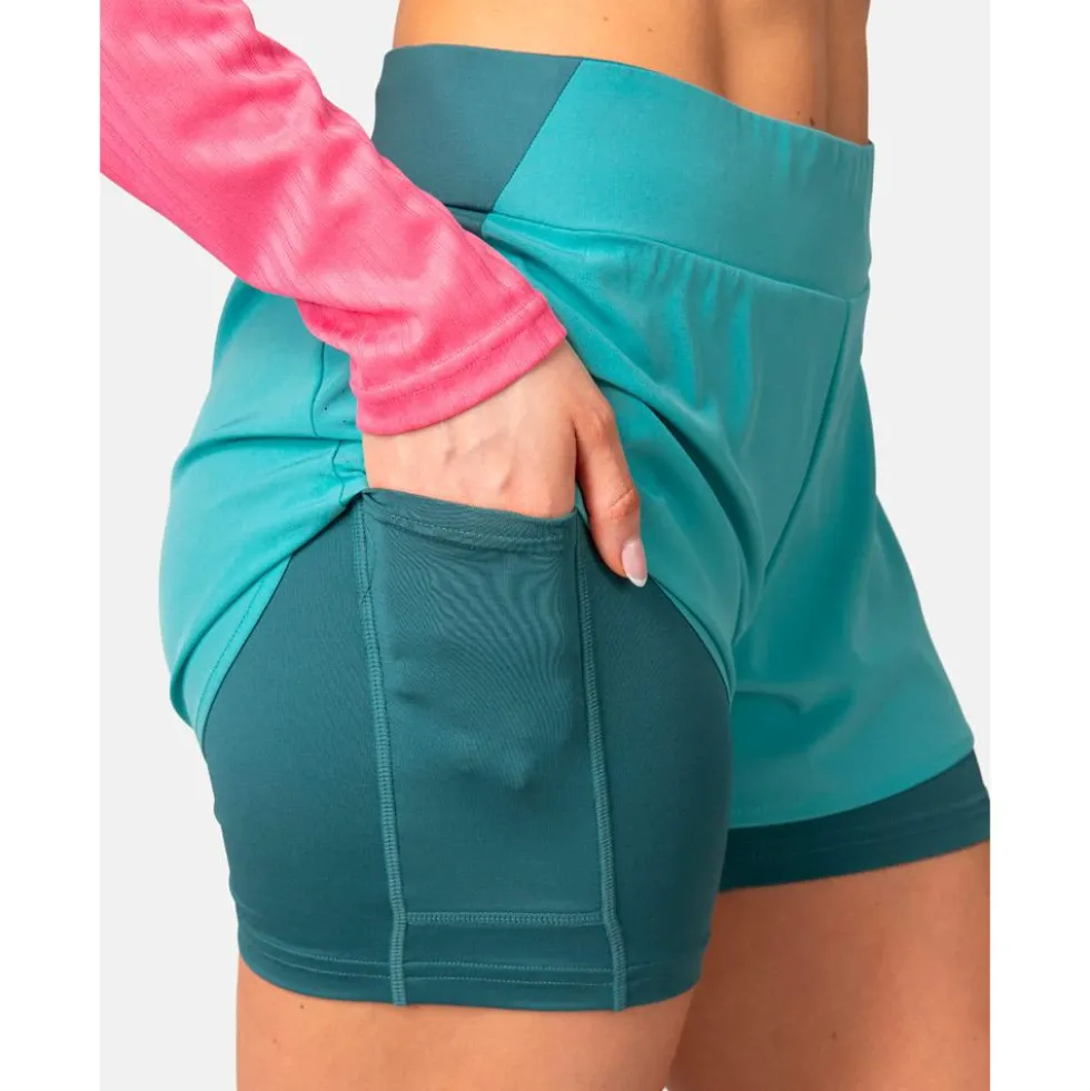 Pantaloncini da trail Kari Traa Mija Training Shorts Blue Lagoon