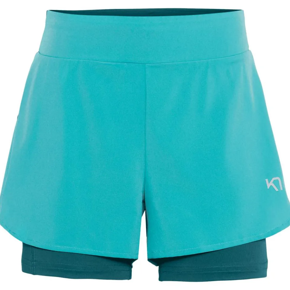 Pantaloncini da trail Kari Traa Mija Training Shorts Blue Lagoon