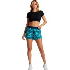 Pantaloncini da trail La Sportiva Timing Short W Storm Blue Lagoon