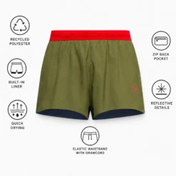 Pantaloncini da trail La Sportiva Pure 3 Short Cypress Night Sky